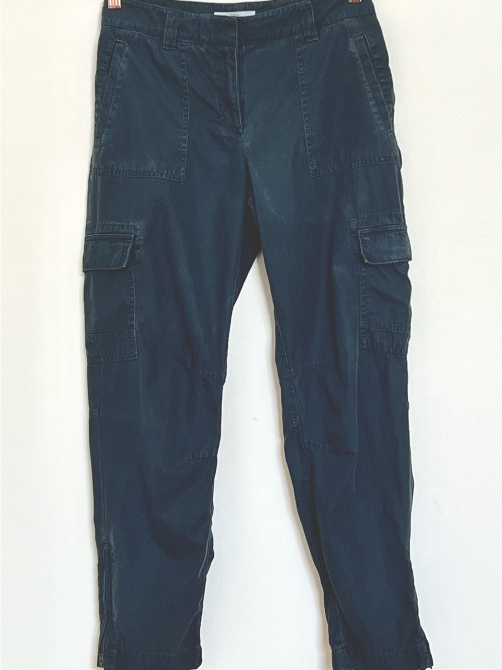 Ann Taylor LOFT Women Charcoal Gray Cargo Jogger Pants Size 10